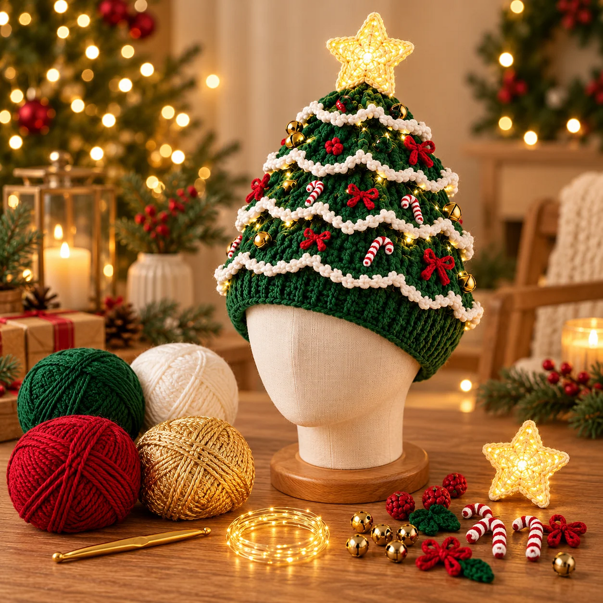 DIY-hæklesæt til juletræshue