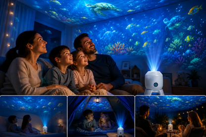 OceanWave oceanprojektor med roterende LED-belysning