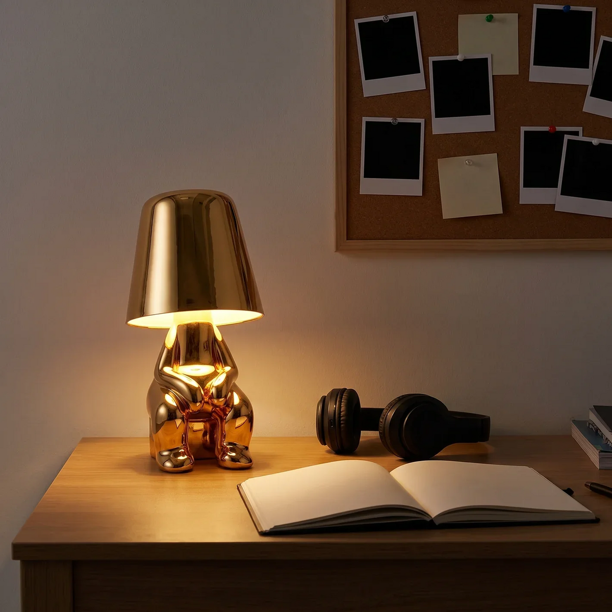 Otto trådløs bordlampe med touchbetjening