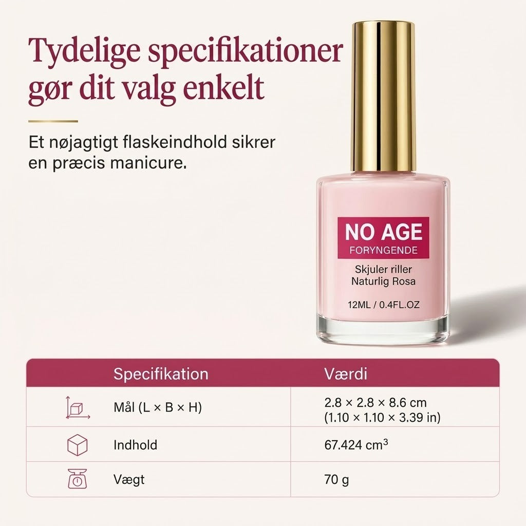 Udglattende neglepleje med naturlig glans