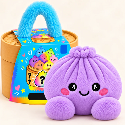 Dumpling squishy-bamser med dampkurv