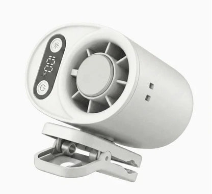Genopladelig bilventilator med clips