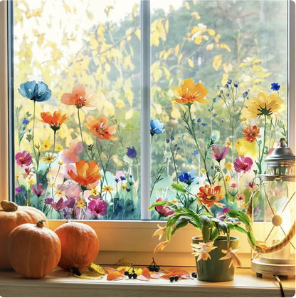 Blomster vinduesklistermærker – stemningsfulde og uden limrester