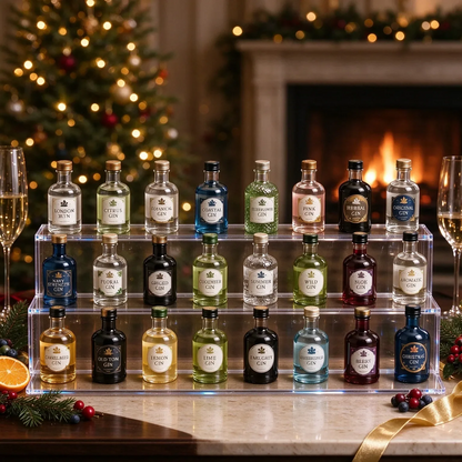 Gin julekalender 2026 med 24 miniaturer