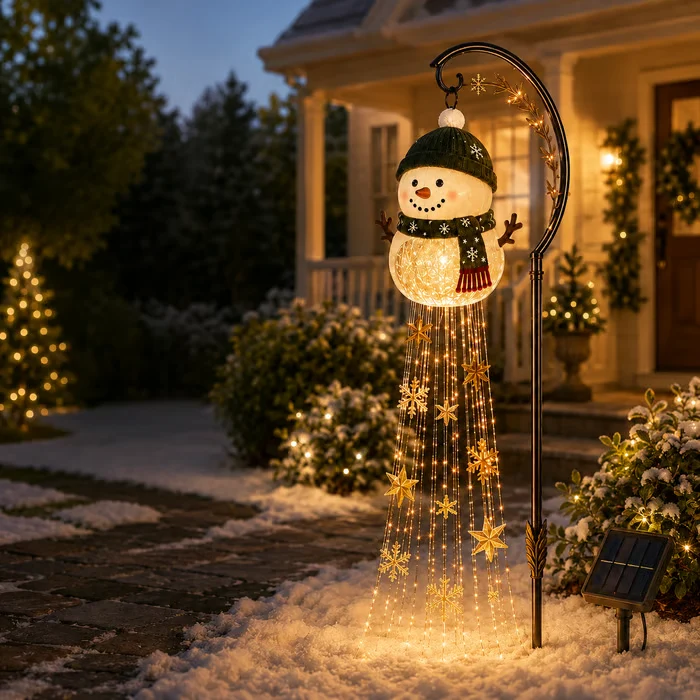 Snowman Magic Fountain LED-havelampe