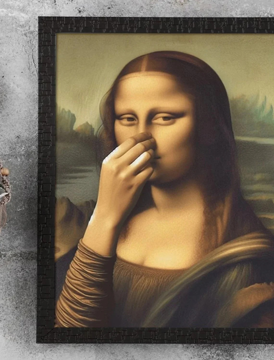 Sjov Mona Lisa (Næse-klem)