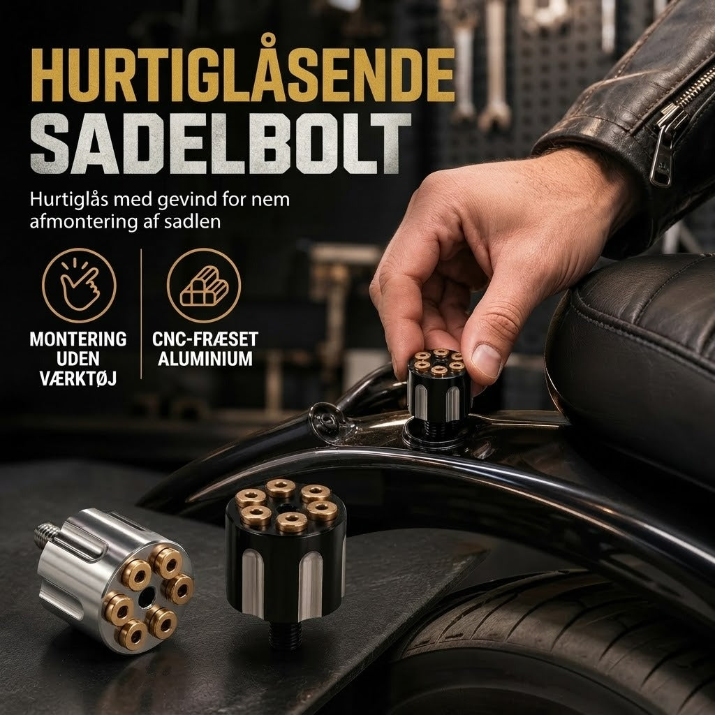 CNC-fræset motorcykelsadelbolt med hurtigudløser 6 mm
