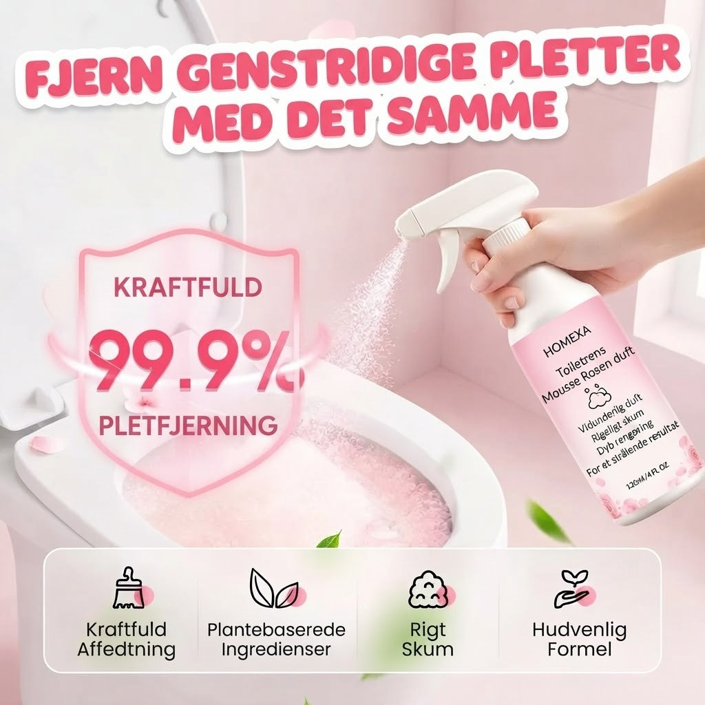Badeværelsesrengøringsspray mod kalk og sæberester
