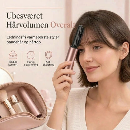 Trådløs opvarmet volumenkam til pandehår og hårrødder