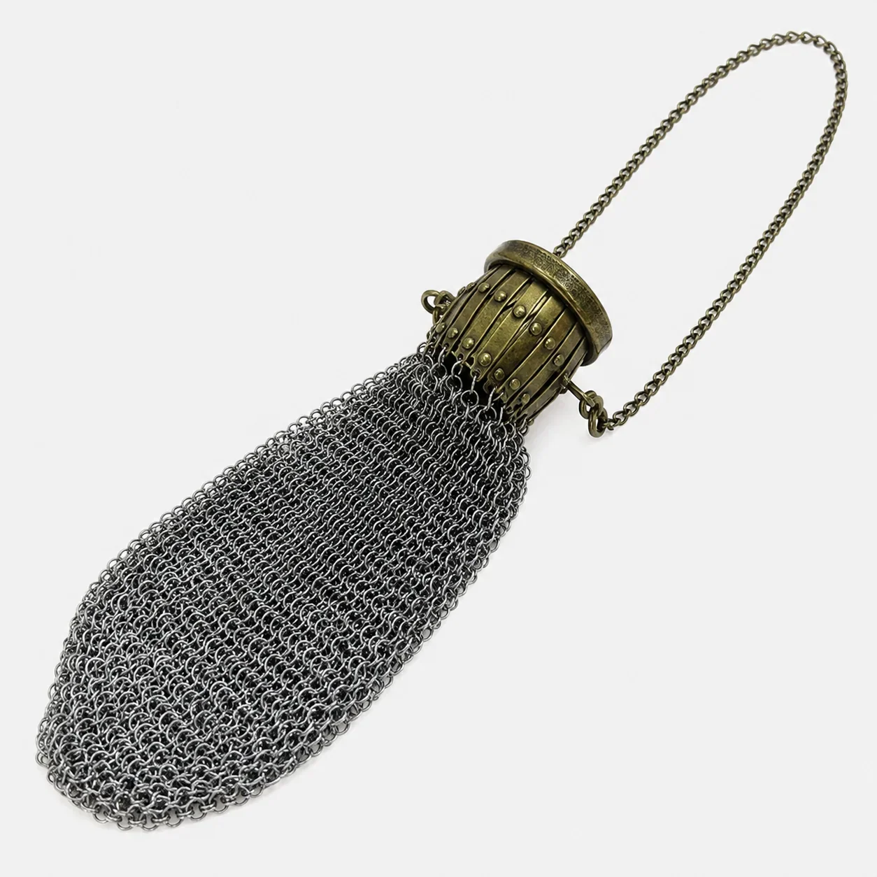 Vintage møntpung i metalnet til småting