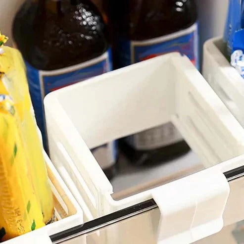 Justerbar køleskabsorganisator og skillerum