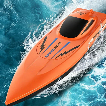 2,4 GHz superhurtig RC-racerbåd med dobbeltmotorer