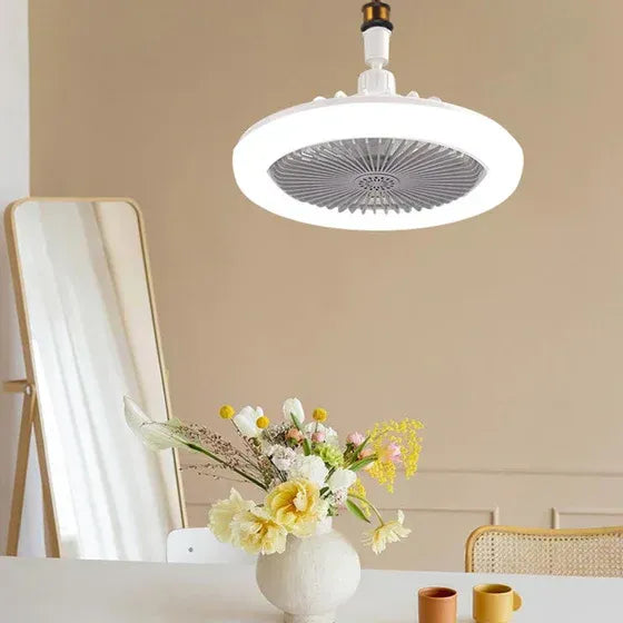 2-i-1 loftsvifte med LED-lampe og fjernbetjening