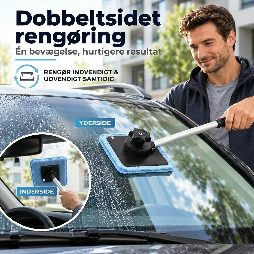 Dobbeltsidet magnetisk bilruderens