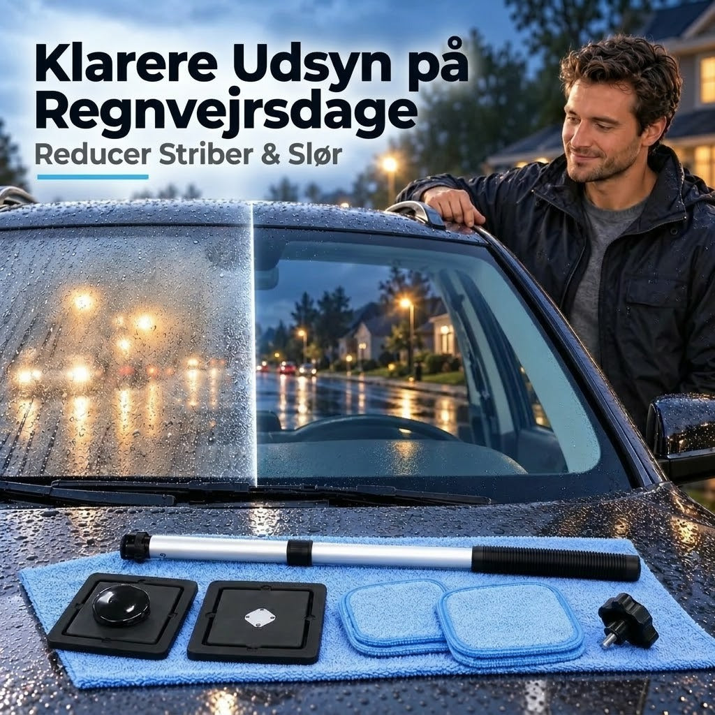 Dobbeltsidet magnetisk bilruderens