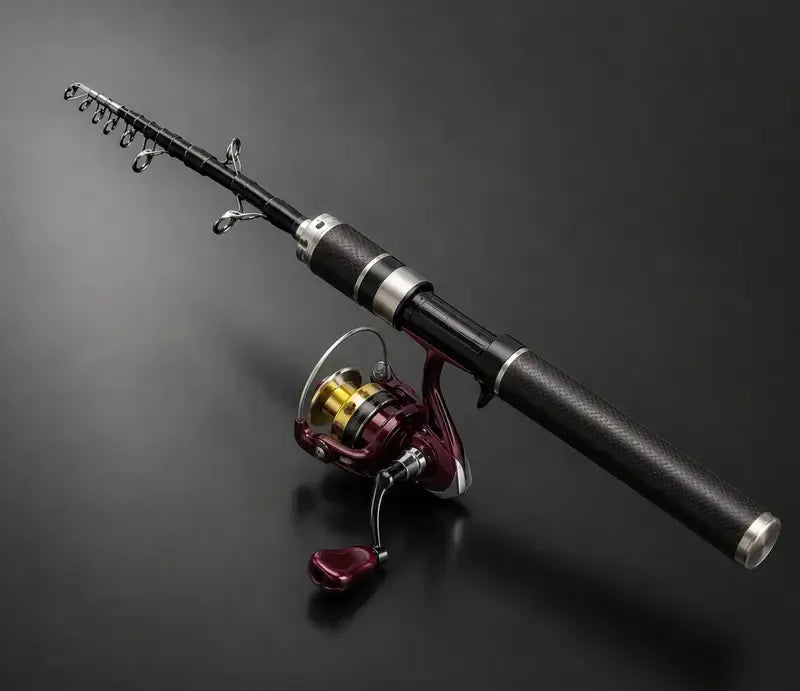 Carbon PocketRod teleskopfiskestang af kulfiber 180 cm