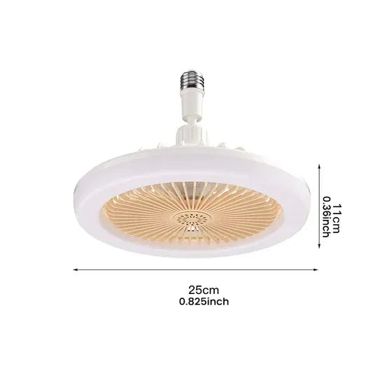 2-i-1 loftsvifte med LED-lampe og fjernbetjening