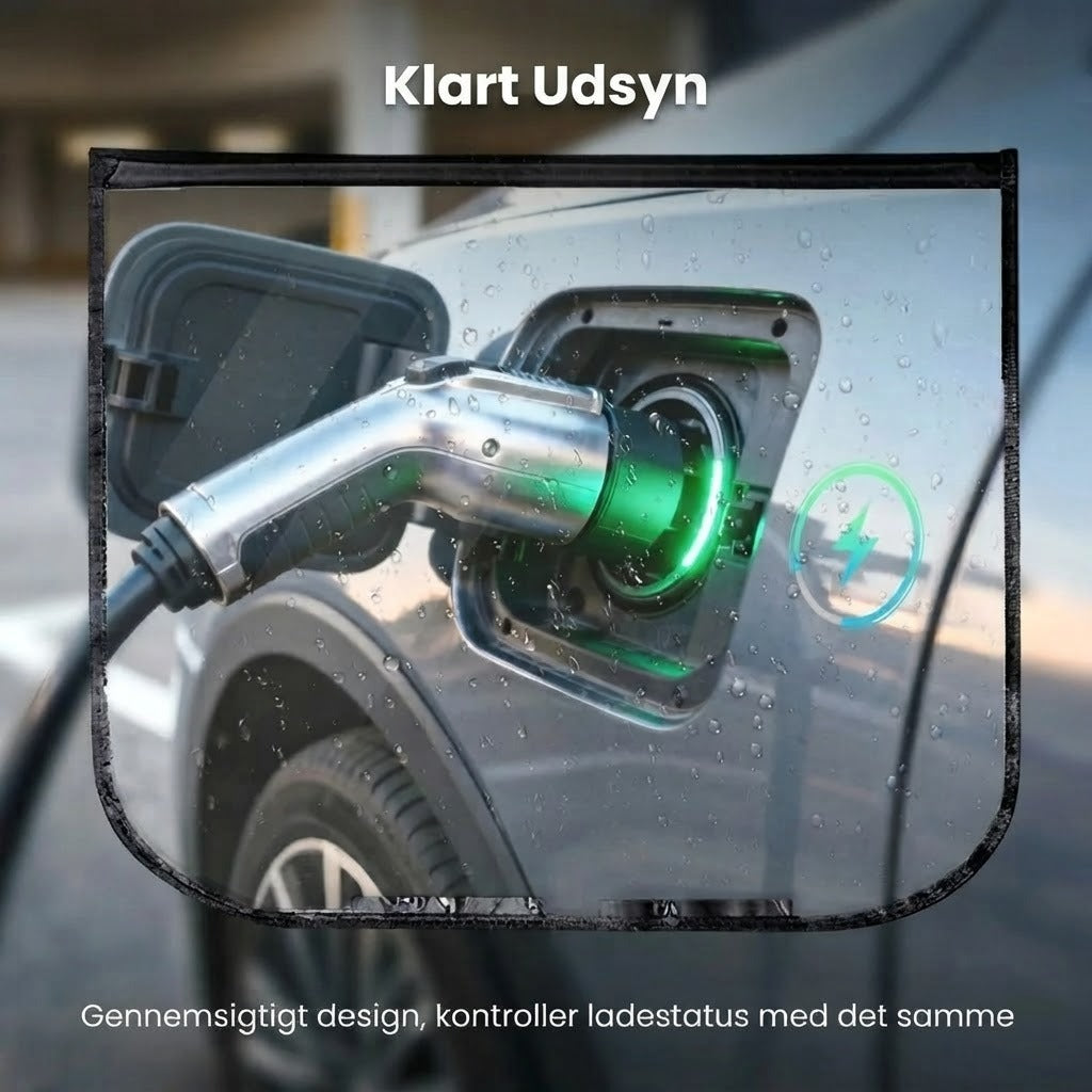 Vandtæt magnetisk dæksel til ladeport