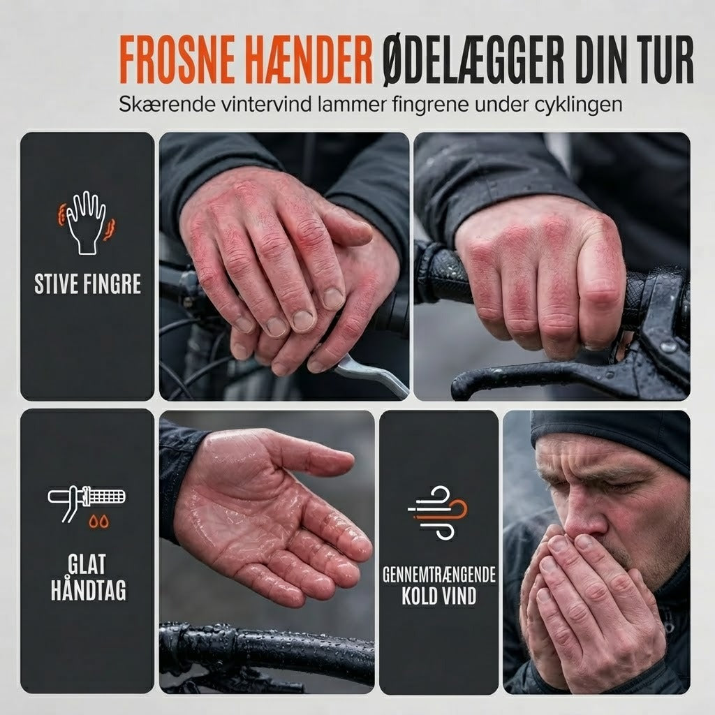 Varme termohandsker med touchskærm og skridsikkert greb