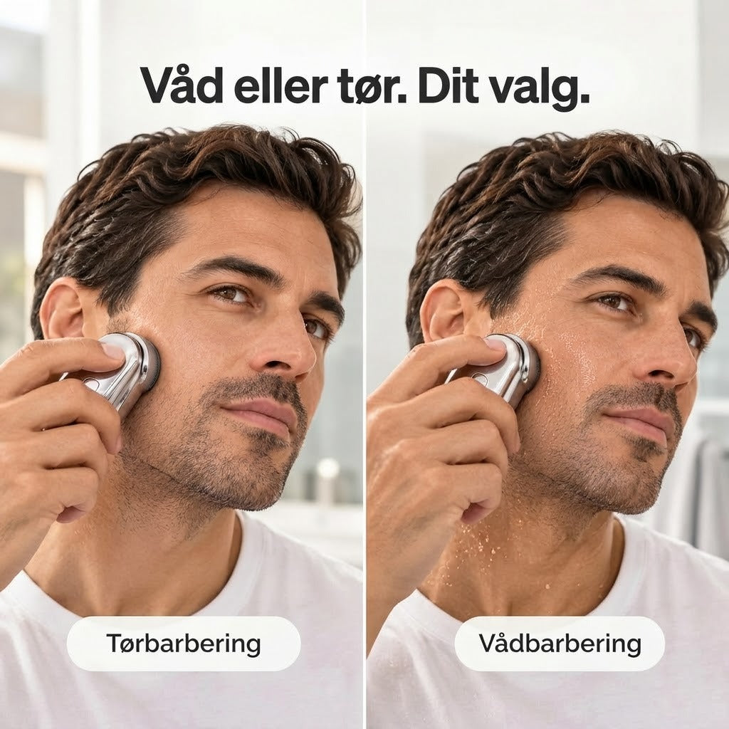 Mini elektrisk barbermaskine med USB-opladning