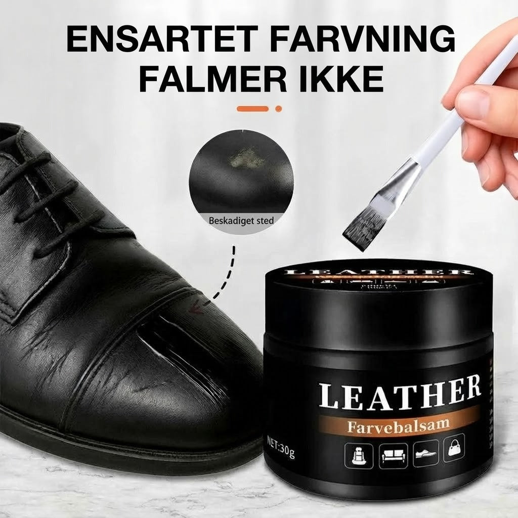 Læderreparationsbalsam til ridser og farvegenopfriskning