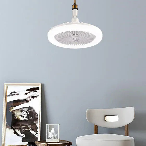 2-i-1 loftsvifte med LED-lampe og fjernbetjening