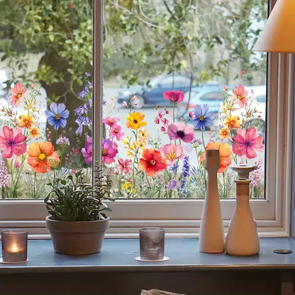 Blomster vinduesklistermærker – stemningsfulde og uden limrester