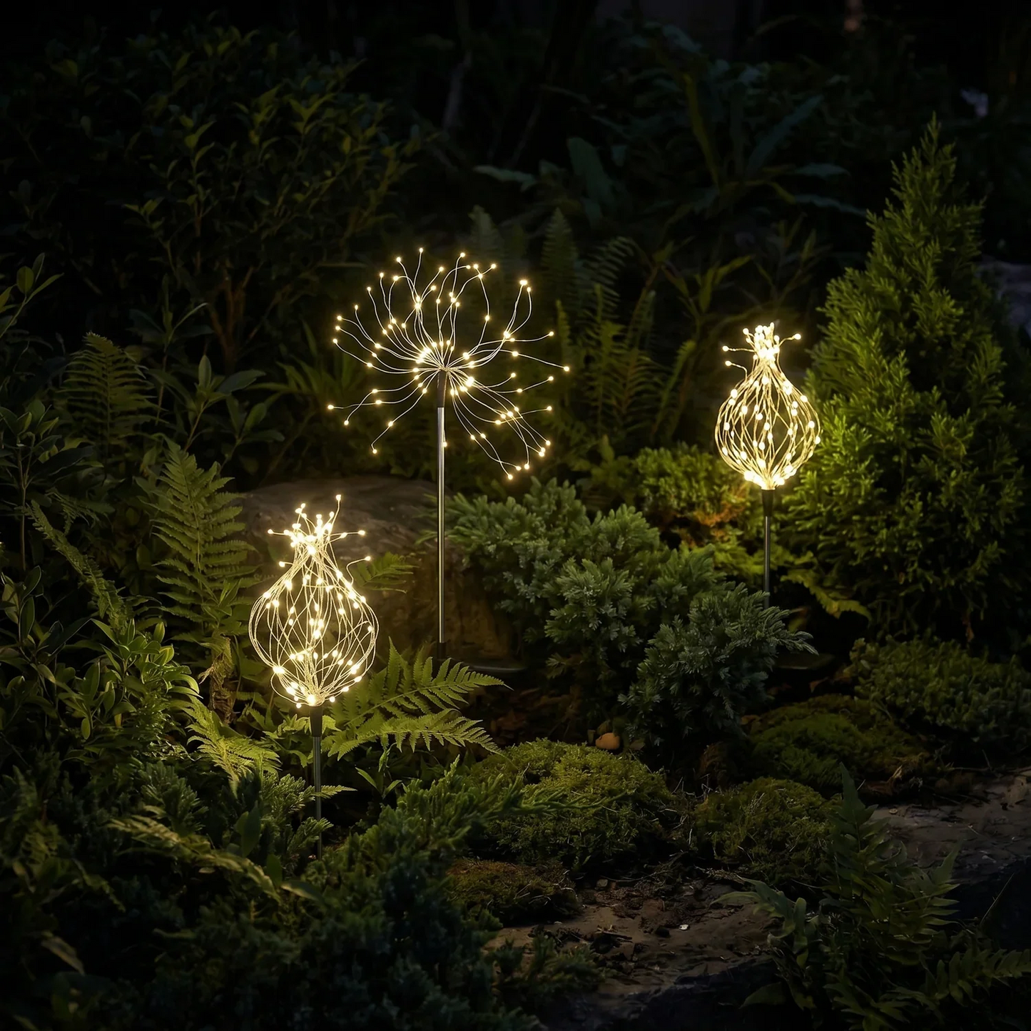 Dekorative solcellelamper