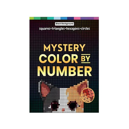 Mystery Mosaics malebog med farver efter nummer