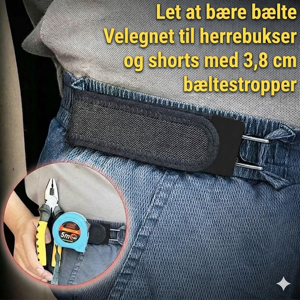 Elastisk bælte uden spænde til mænd og kvinder