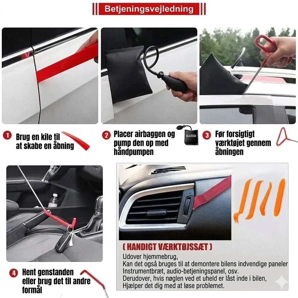 Reparationssæt til buler i bilen