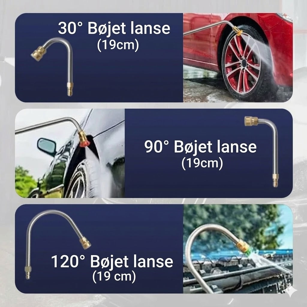 4000 PSI højtryksrenser-lansesæt