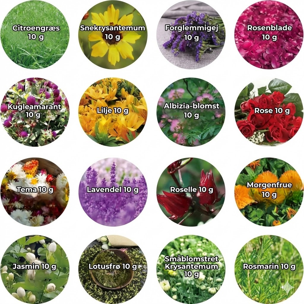 Håndlavede LED-resinbogstaver med blomster