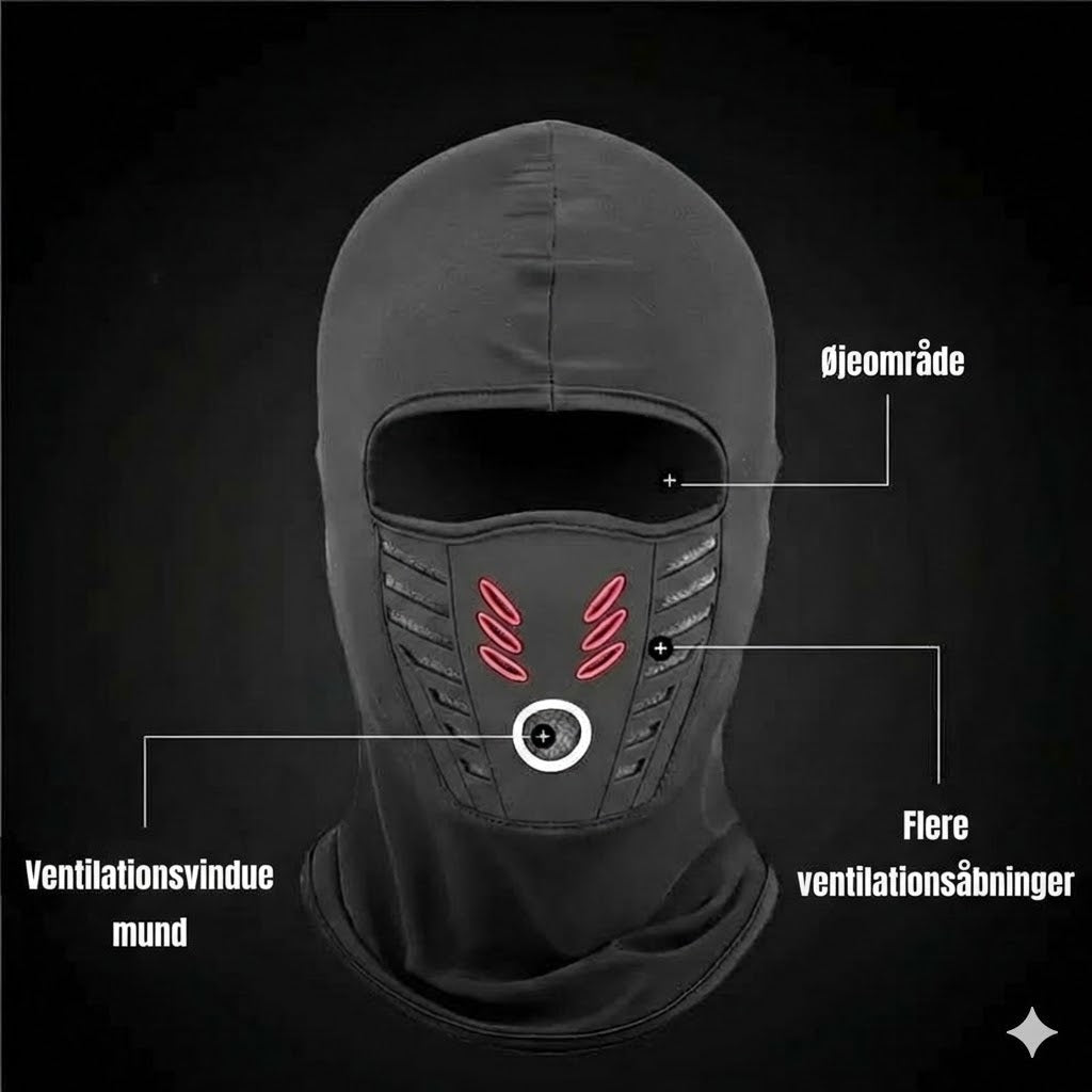 Unisex vindtæt varm vinter-helmaske