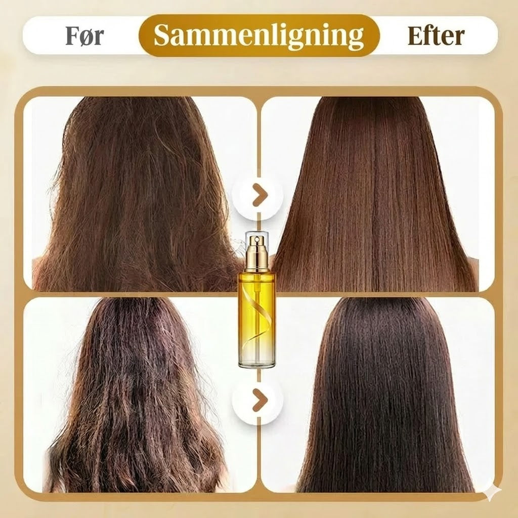 Plejende anti-frizz håroliespray