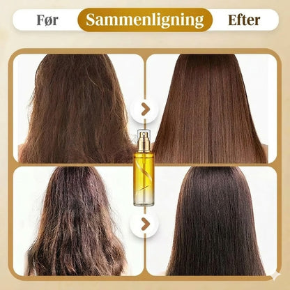 Plejende anti-frizz håroliespray