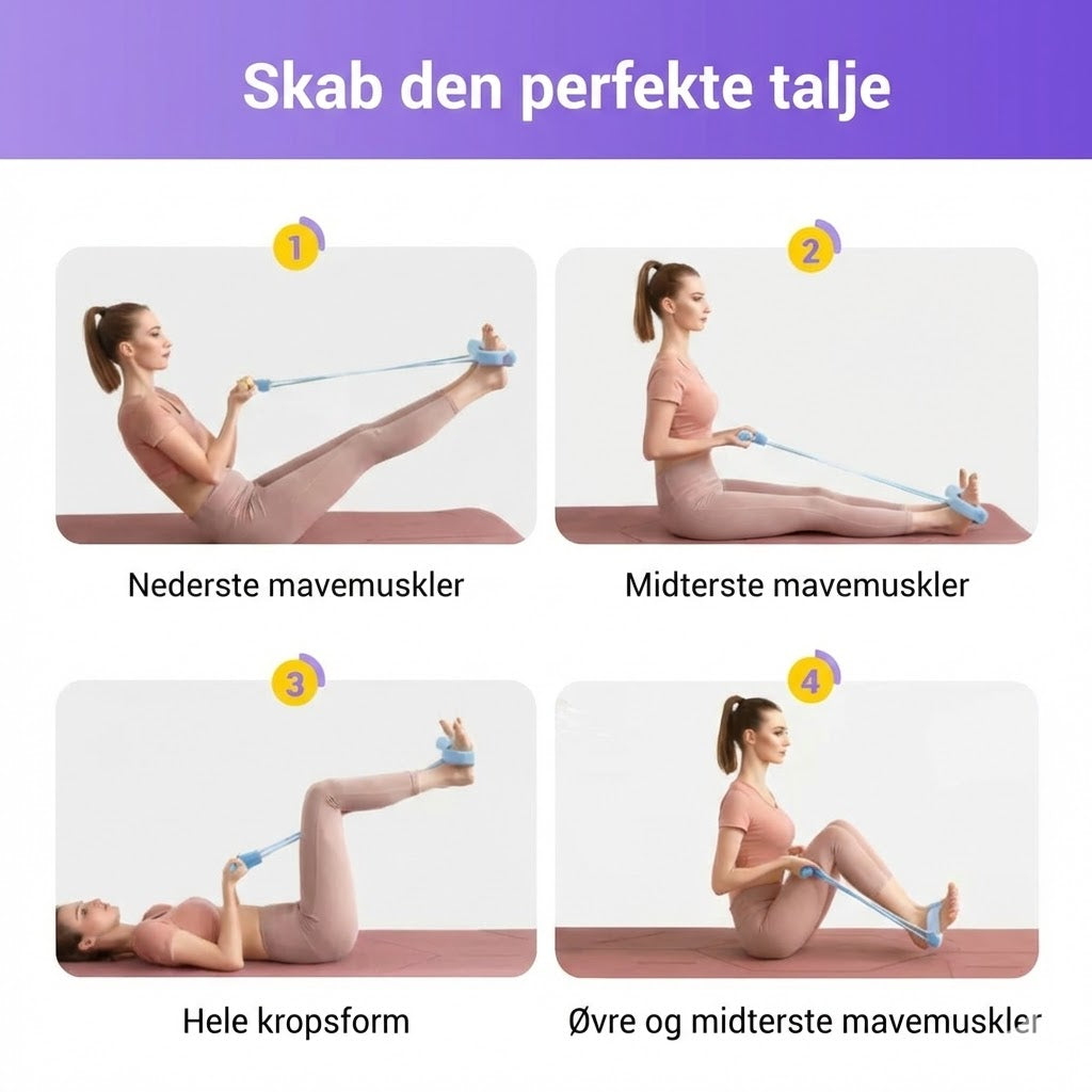 Sit-up træner til hjemmet: Stramme mavemuskler
