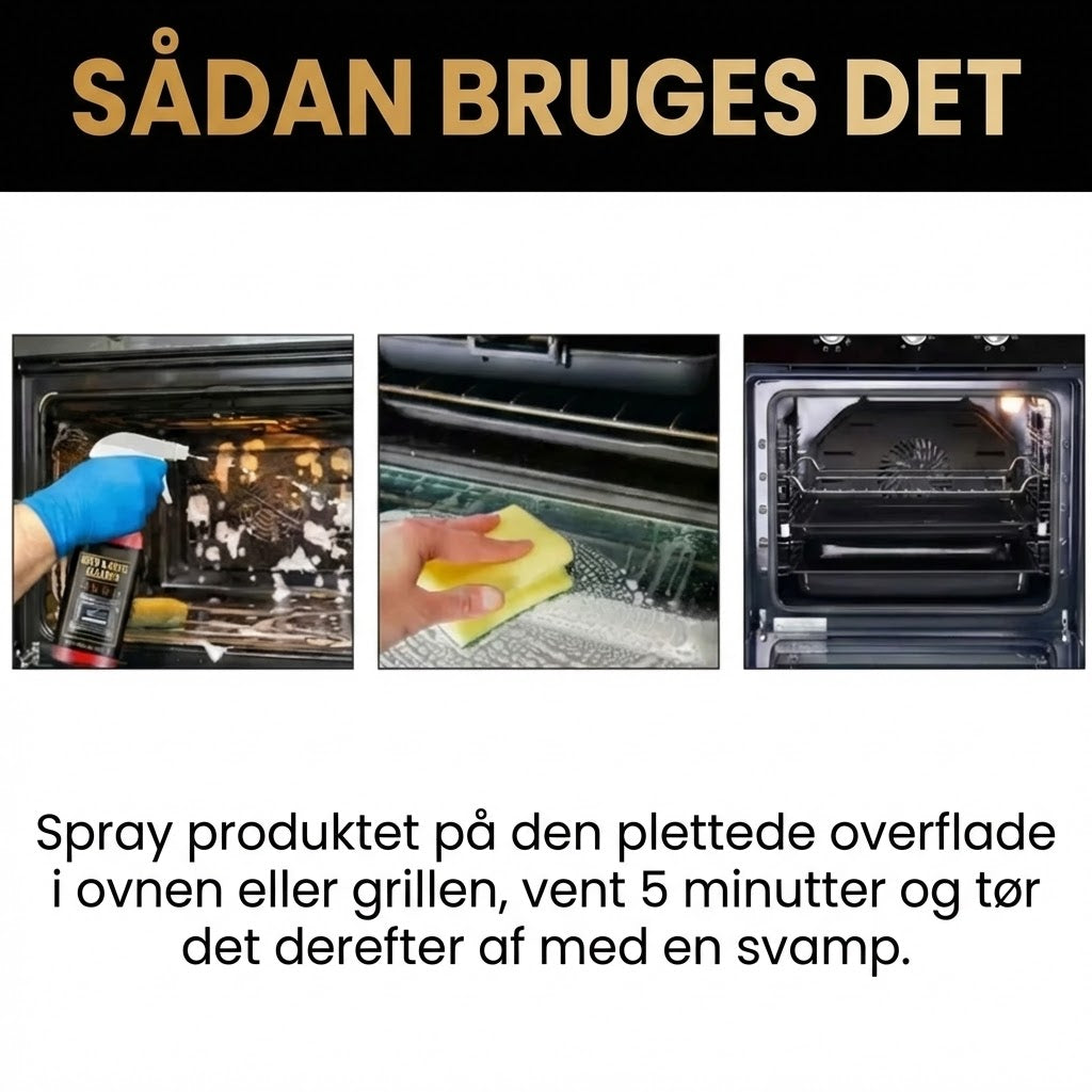 Ovn- og grillrengøringsspray