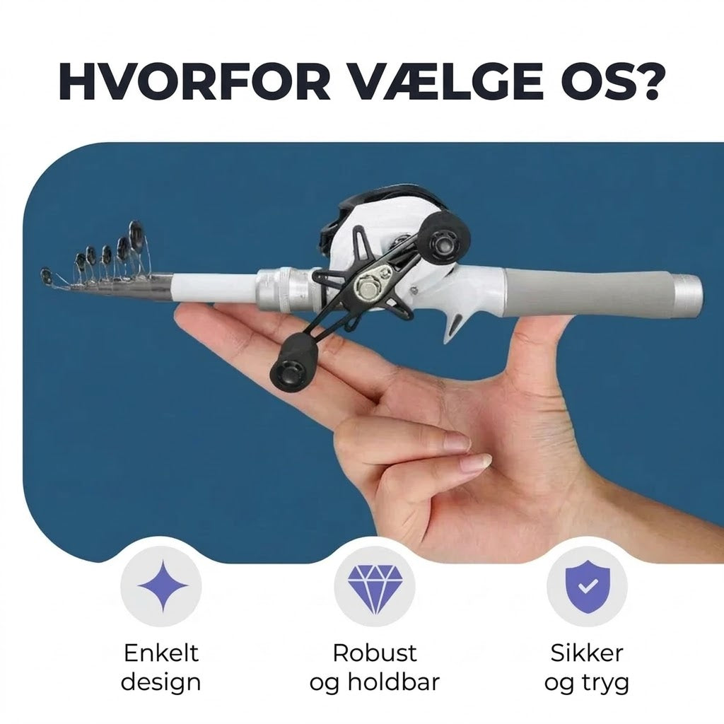 Bærbar teleskopfiskestang