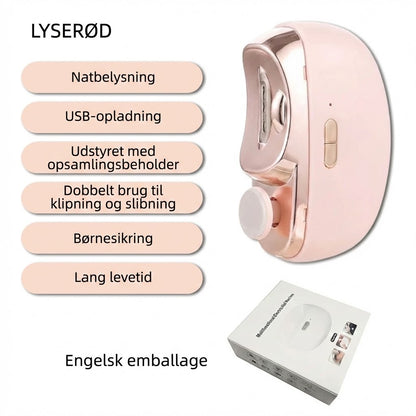 3-i-1 elektrisk poleringsmaskine og automatisk negleklipper