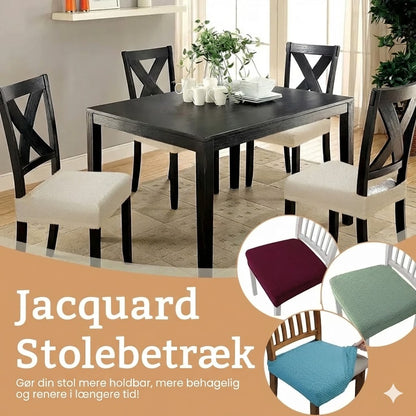 Vandtæt jacquard-stolebetræk: Stilfuldt & pletfrit