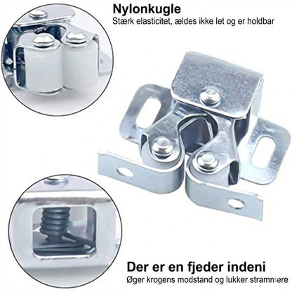 Push-to-open lås i rustfrit stål: Stærk & grebsfri
