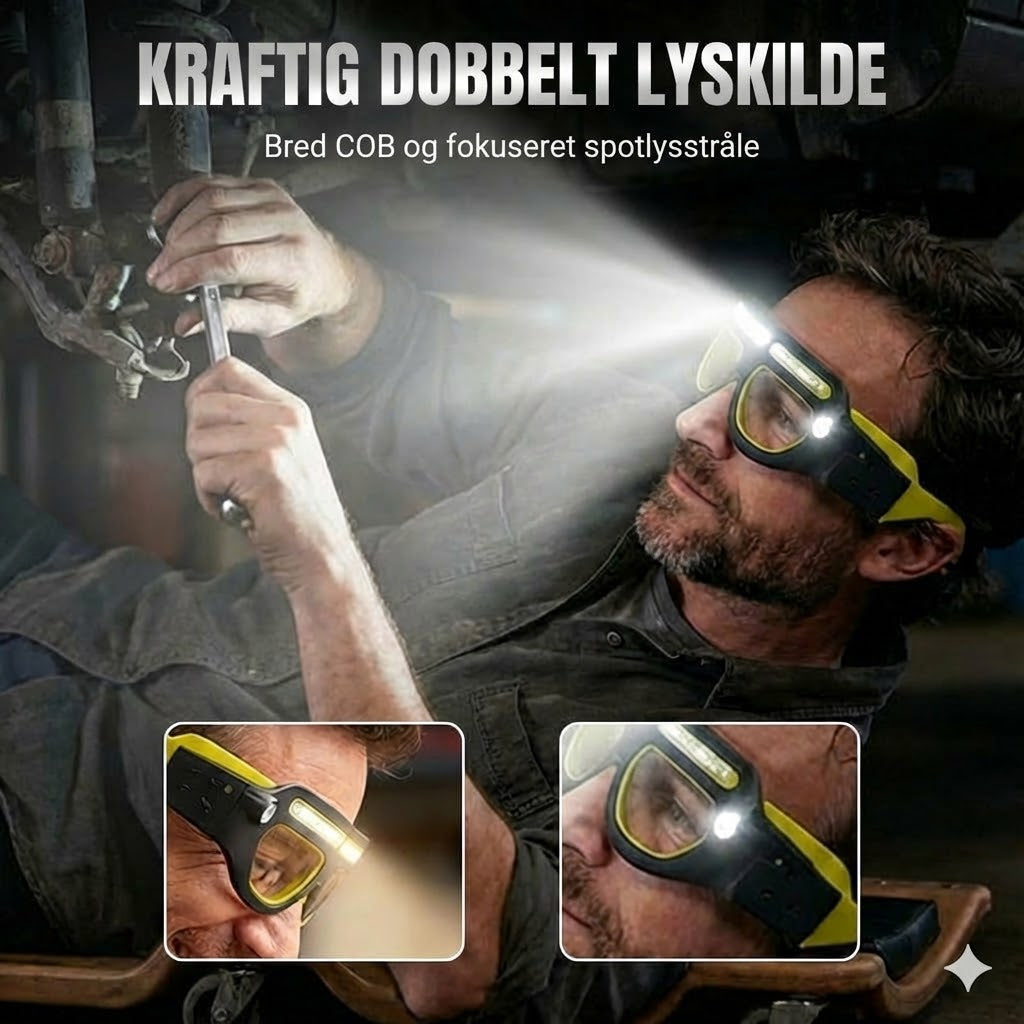 Kraftig LED-pandelampe: Vandtæt & genopladelig (Udendørs & gør-det-selv)