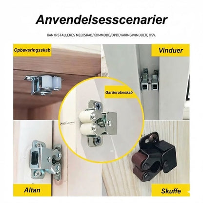 Push-to-open lås i rustfrit stål: Stærk & grebsfri