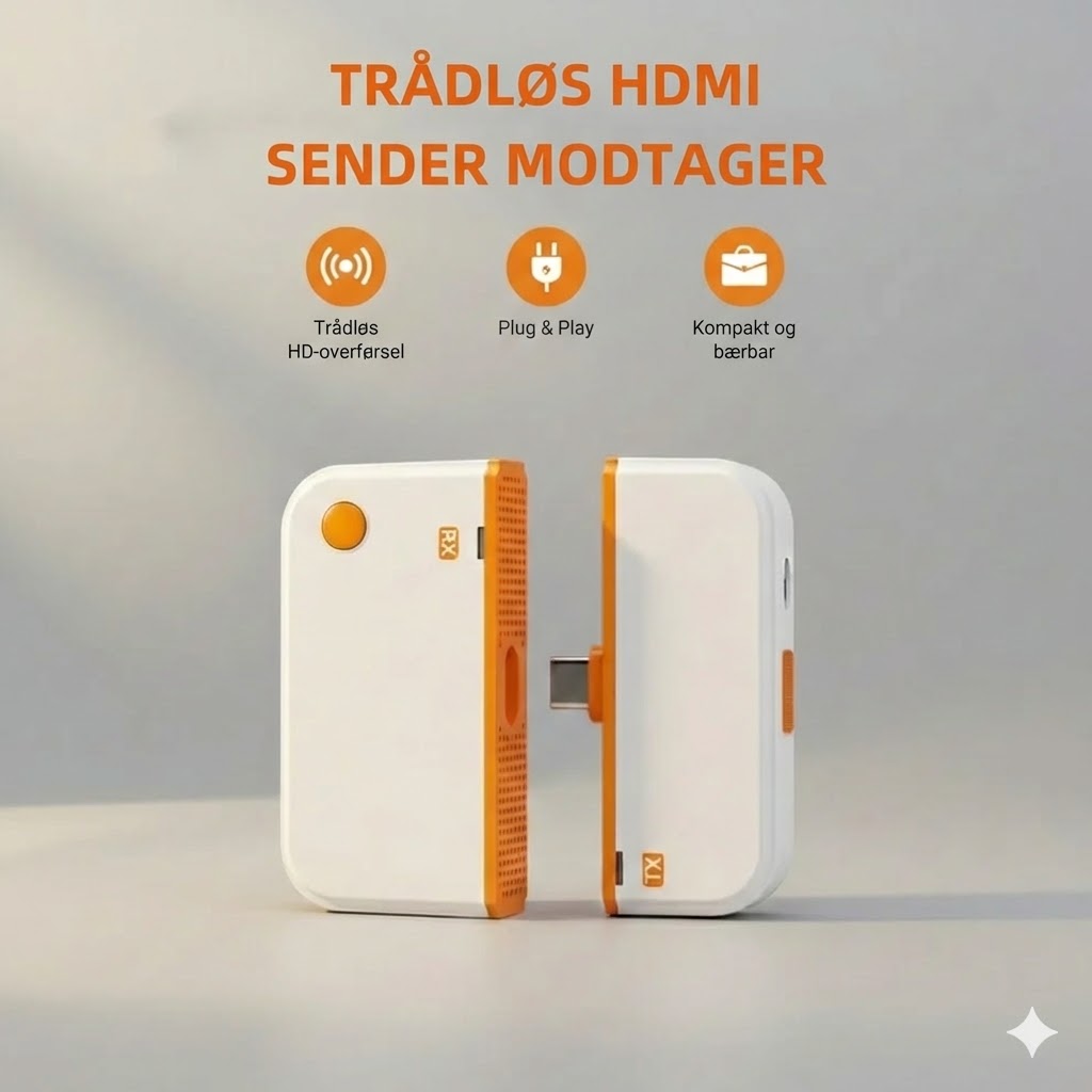 Trådløs HDMI-sender/modtager