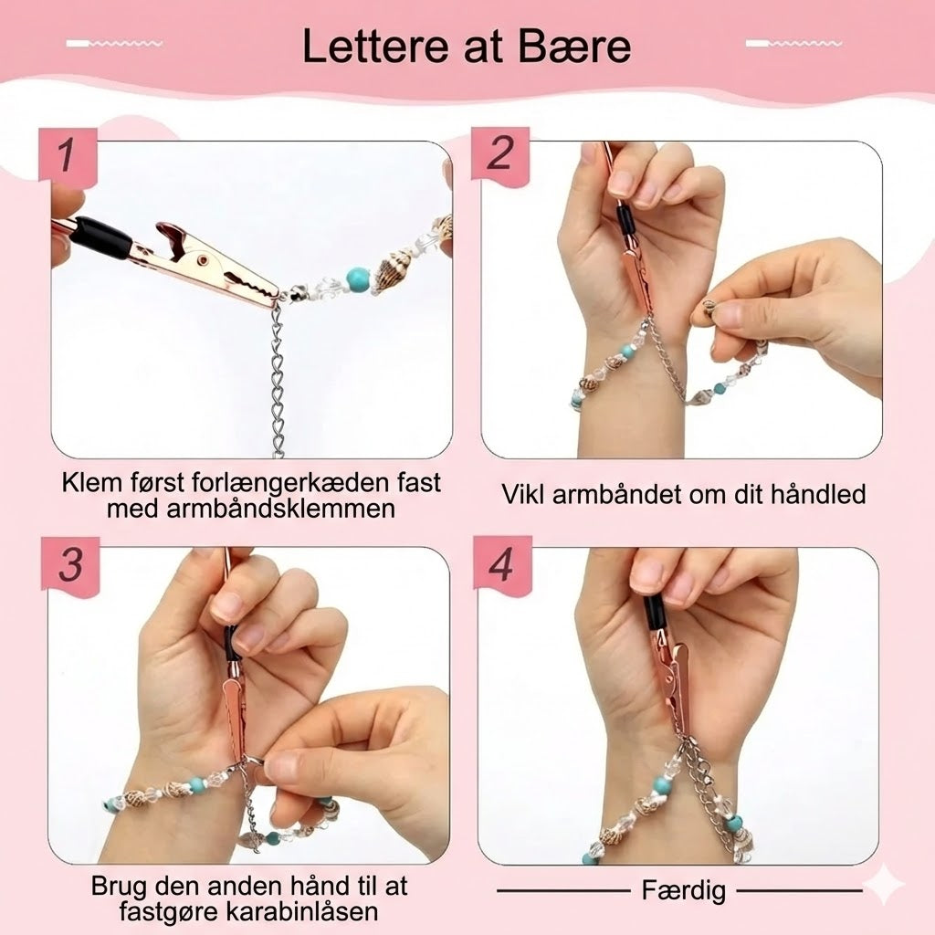 Hjælpeværktøj til armbåndslåse