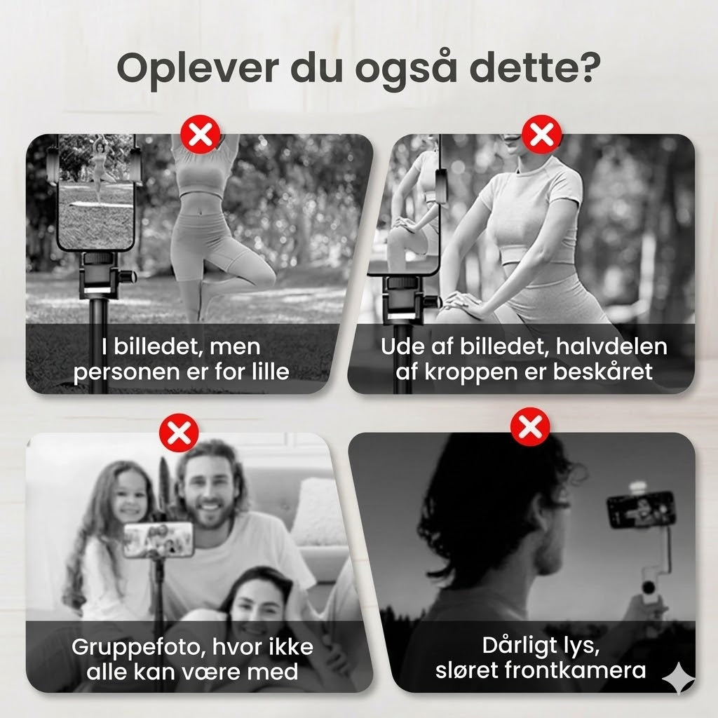 Bærbar trådløs selfie-skærm til bagkameraet