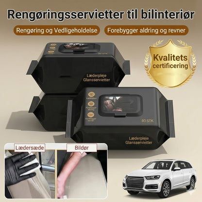 Vådservietter til bilinteriør