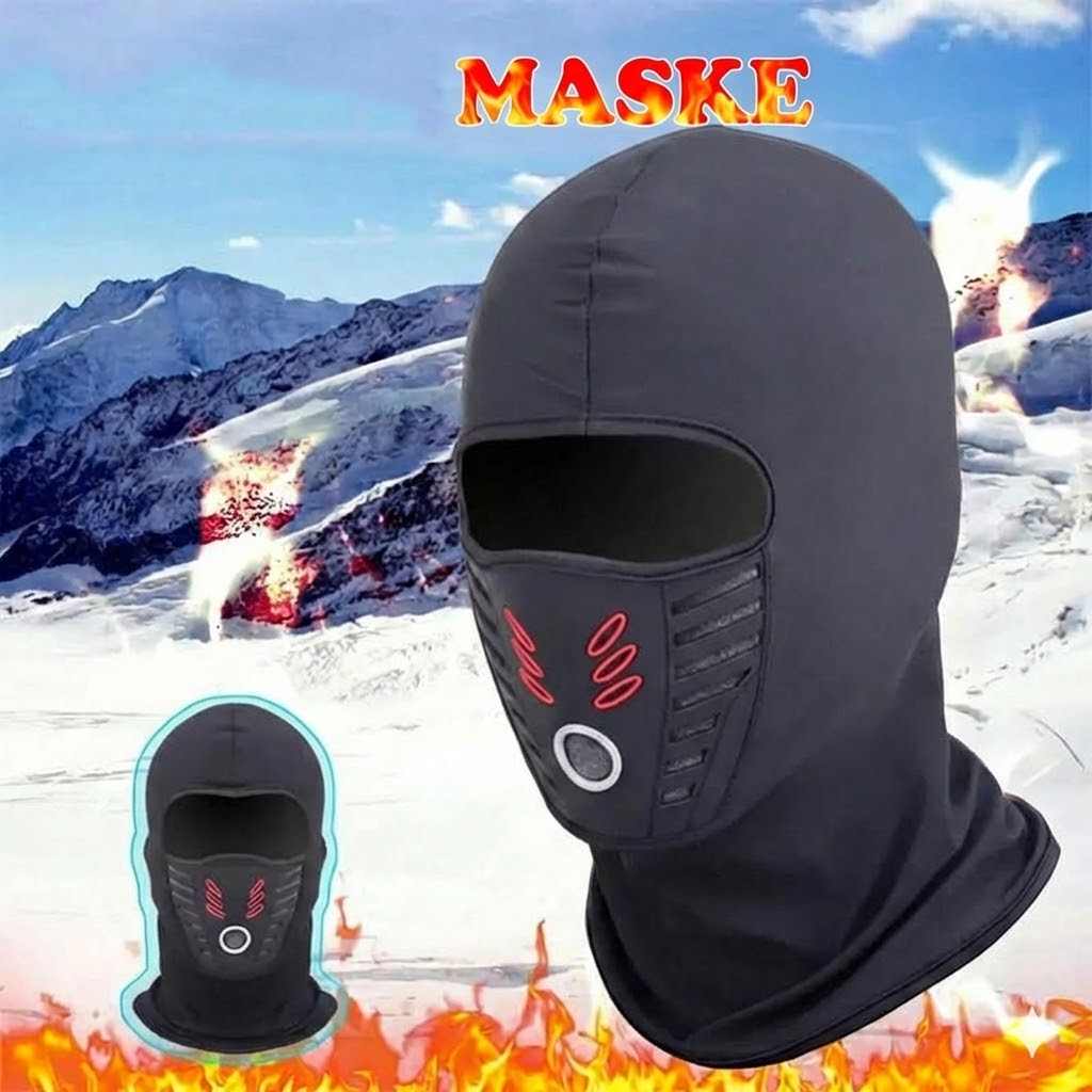 Unisex vindtæt varm vinter-helmaske