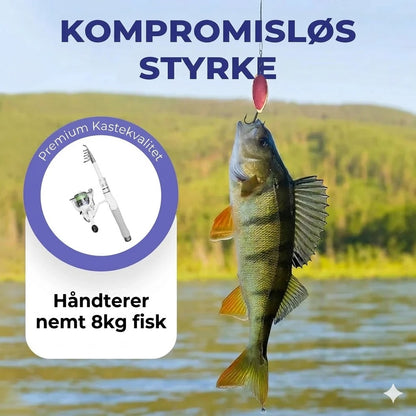 Bærbar teleskopfiskestang